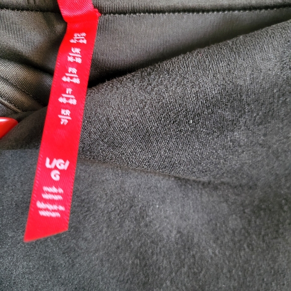 Spanx Olive Green Faux Suede Taper Ankle Leggings Size L - Picture 6 of 11